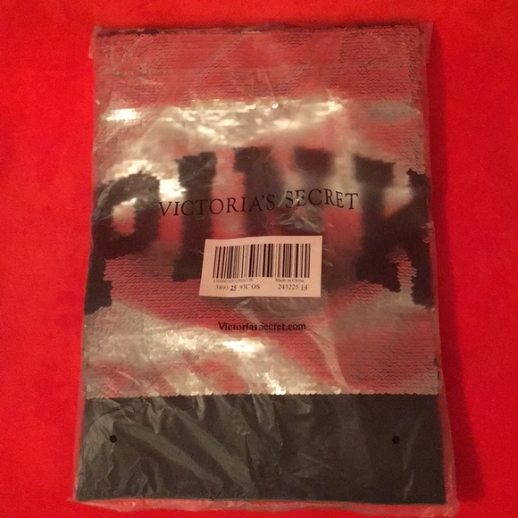 Victoria Secret Pink Flip Sequin Tote Bag NEW - Picture 7 of 8